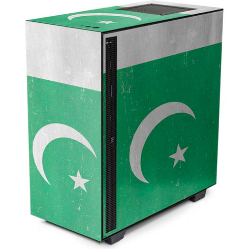 Pakistan Flag Distressed NZXT H510 Compact ATX Mid-Tower Case Skin